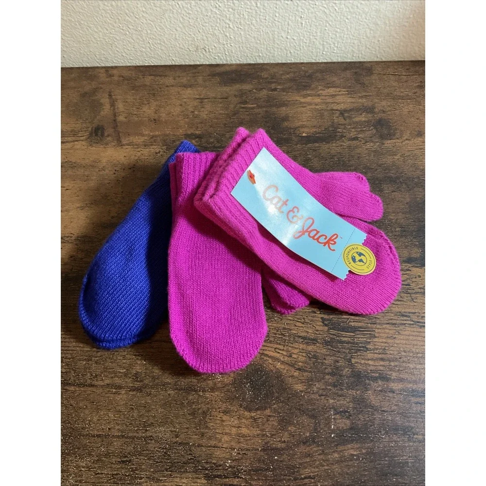 Toddler Mittens 4-3 Pack (12 Total)‎ Cat & Jack Pink Magenta Purple 2T-5T Gloves